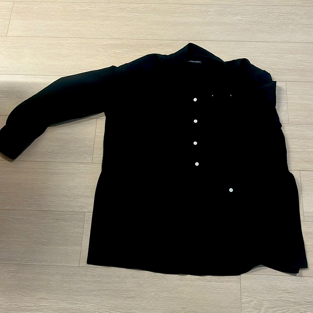 Black button down